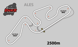 Plan du circuit d'Alès